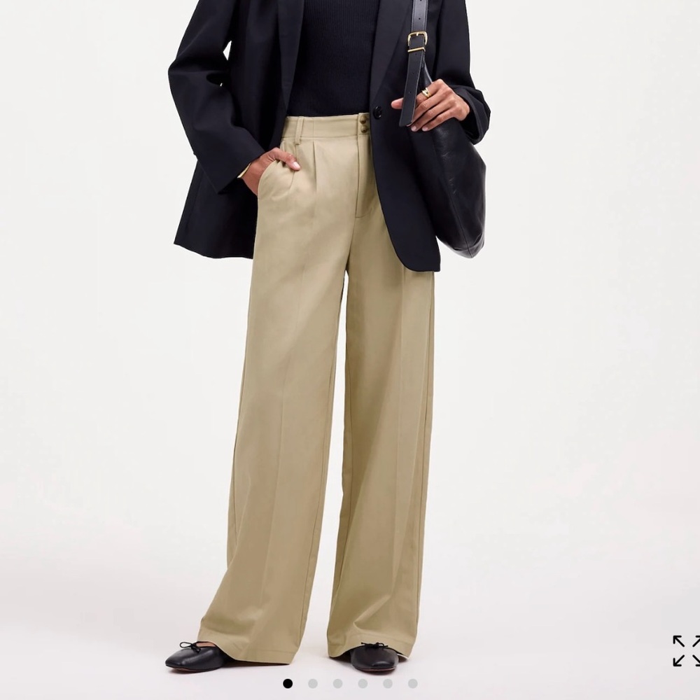 Madewell The Harlow Wide-Leg Pant in Drapey Twill Size 2 - fits waist 27” to 28”